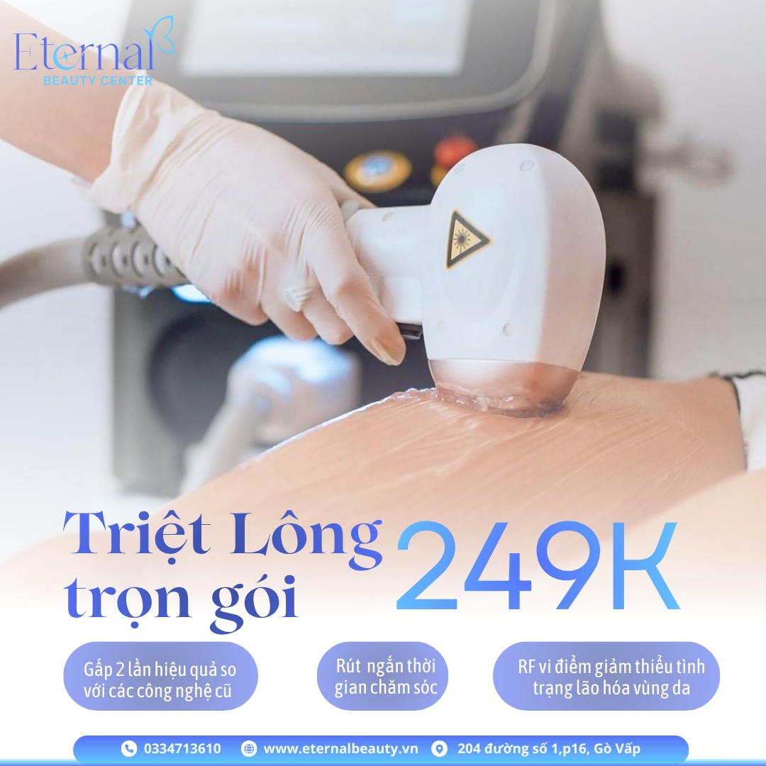 Full Hair Removal Package in Gò Vấp from 249K for New Clients | Eternal Beauty Center