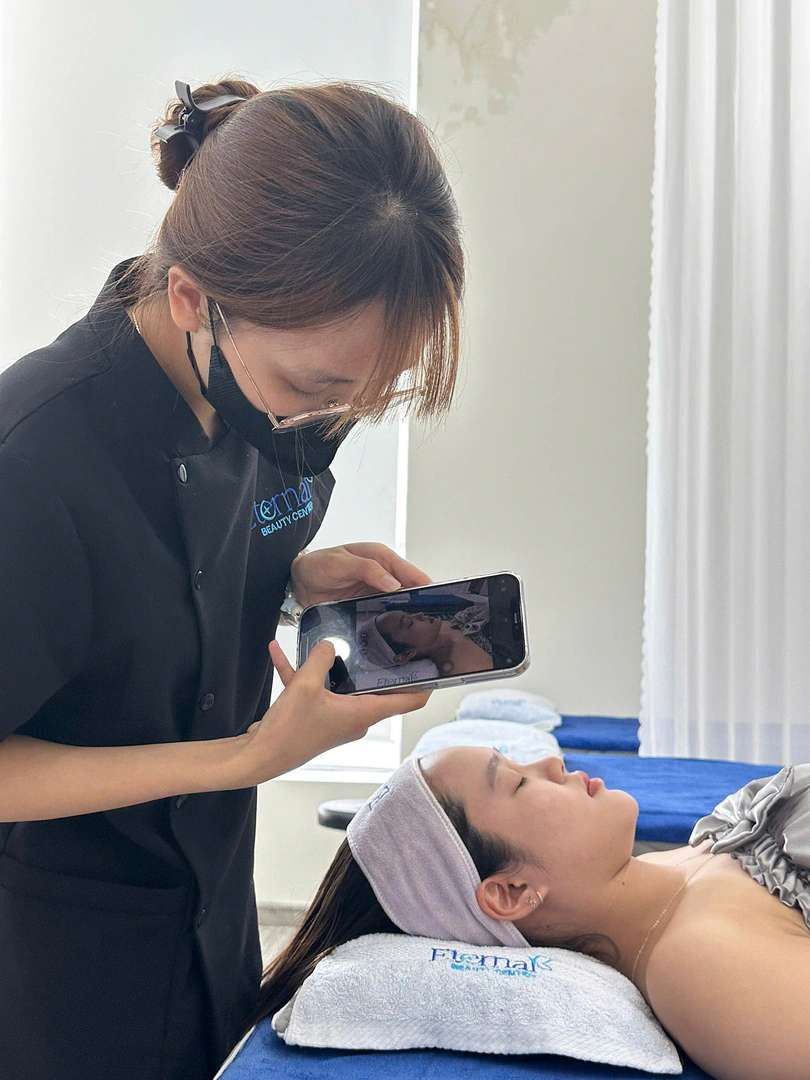 Chụp ảnh da sau điều trị
