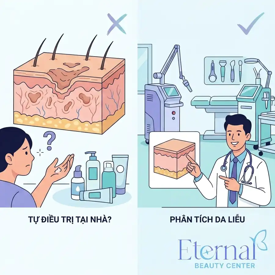 Sẹo Rỗ Có Tự Điều Trị Tại Nhà Được Không? Phân Tích Từ Góc Nhìn Da Liễu