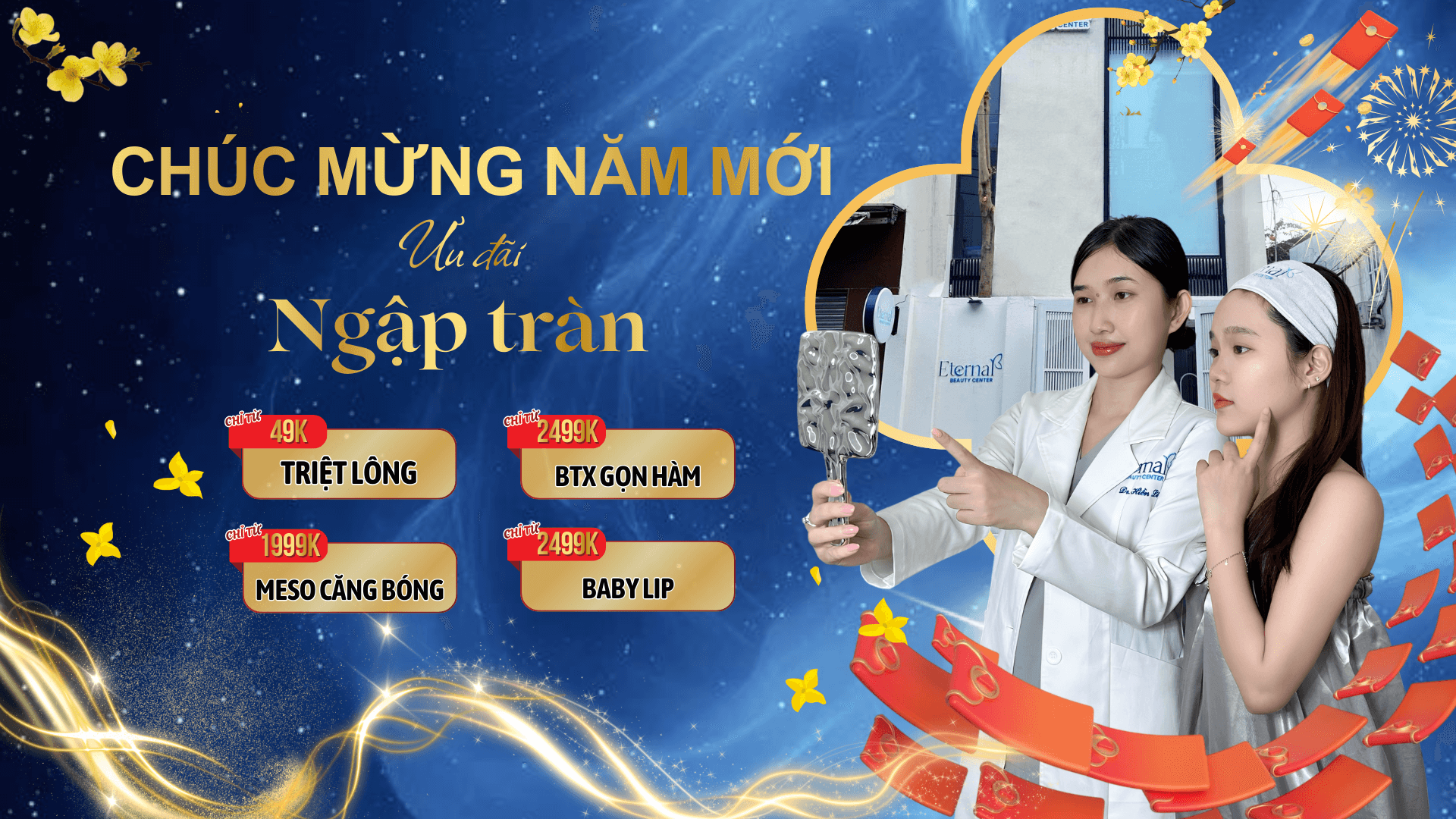 Ưu đãi dịch vụ làm đẹp đầu năm tại Eternal Beauty Center